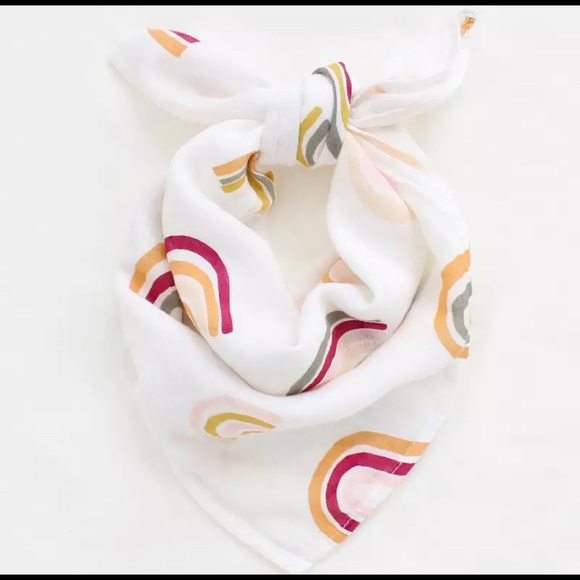 Other - Rainbow muslin burp cloth